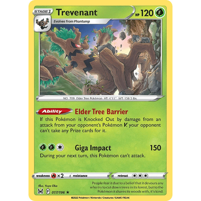 Trevenant - Lost Origin (Rare Holo) [LOR-17] English / Near Mint / Normal