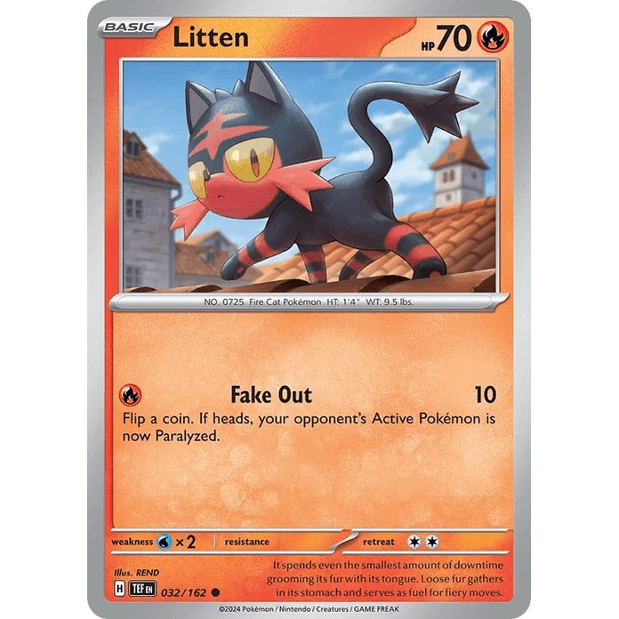 Litten - Temporal Forces (Common) [TEF-32] English / Near Mint / Normal