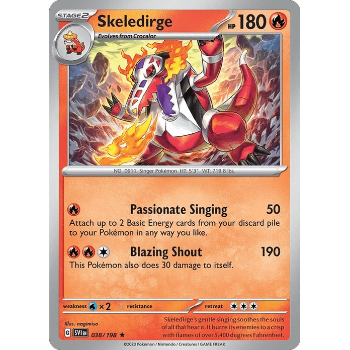 Skeledirge - Scarlet & Violet (Rare) [SVI-38] English / Near Mint / Normal