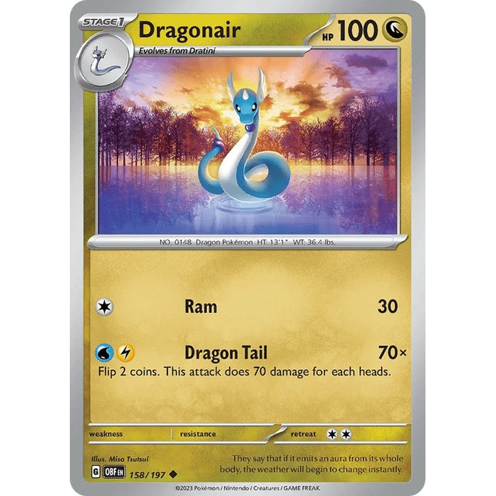 Dragonair - Obsidian Flames (Uncommon) [OBF-158] English / Near Mint / Normal