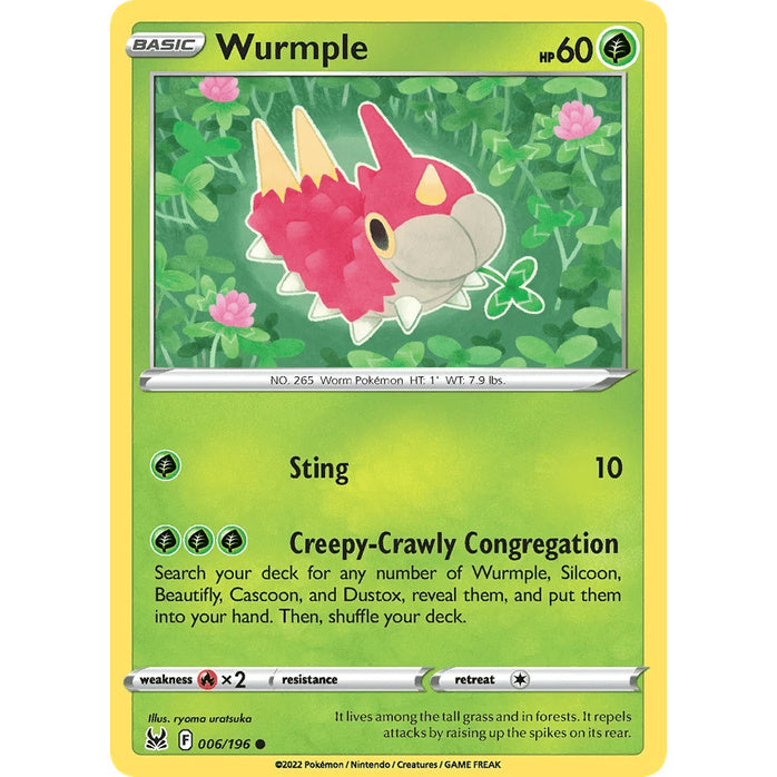 Wurmple - Lost Origin (Common) [LOR-6] English / Near Mint / Normal