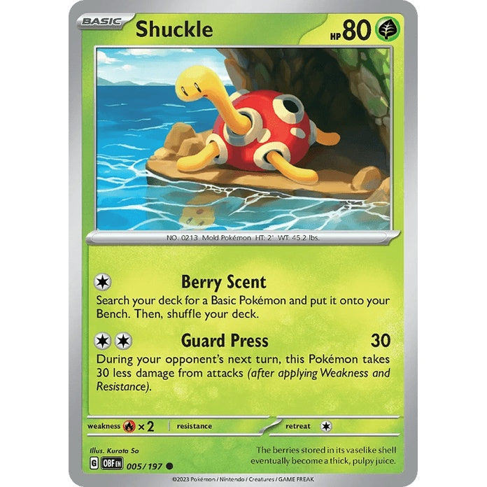 Shuckle - Obsidian Flames (Common) [OBF-5] English / Near Mint / Normal