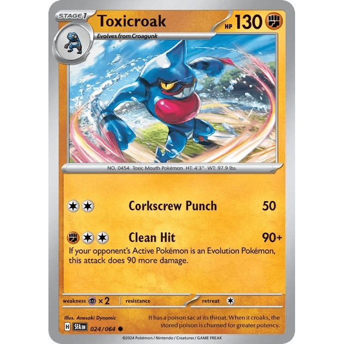 Toxicroak - Shrouded Fable (Common) [SFA-24] English / Near Mint / Normal