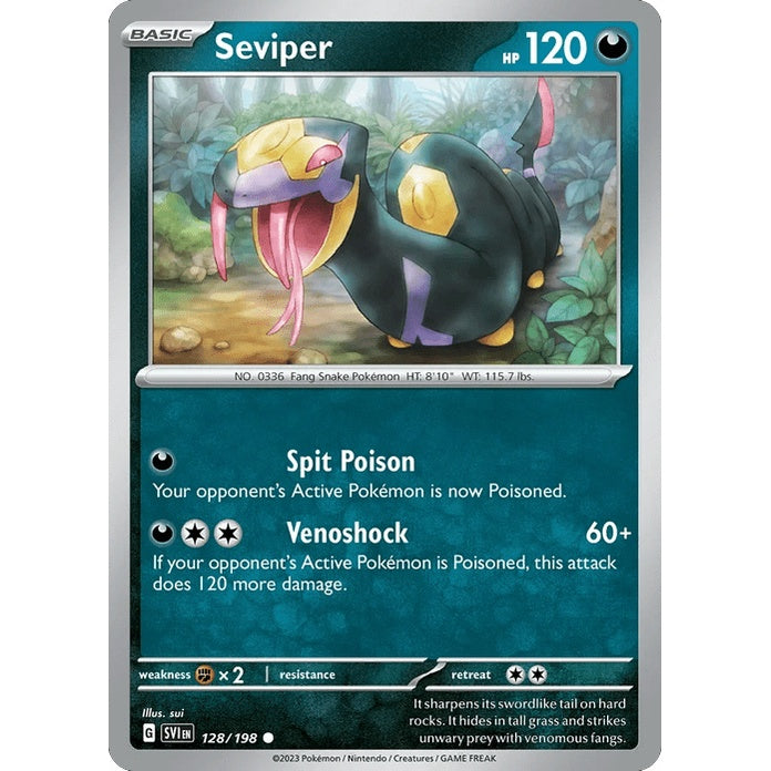 Seviper - Scarlet & Violet (Common) [SVI-128] English / Near Mint / Normal