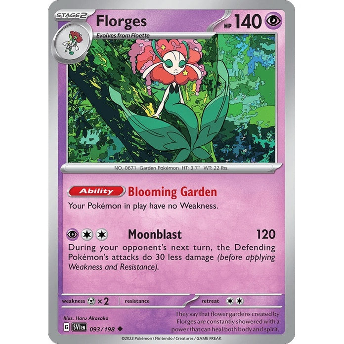 Florges - Scarlet & Violet (Uncommon) [SVI-93] English / Near Mint / Normal