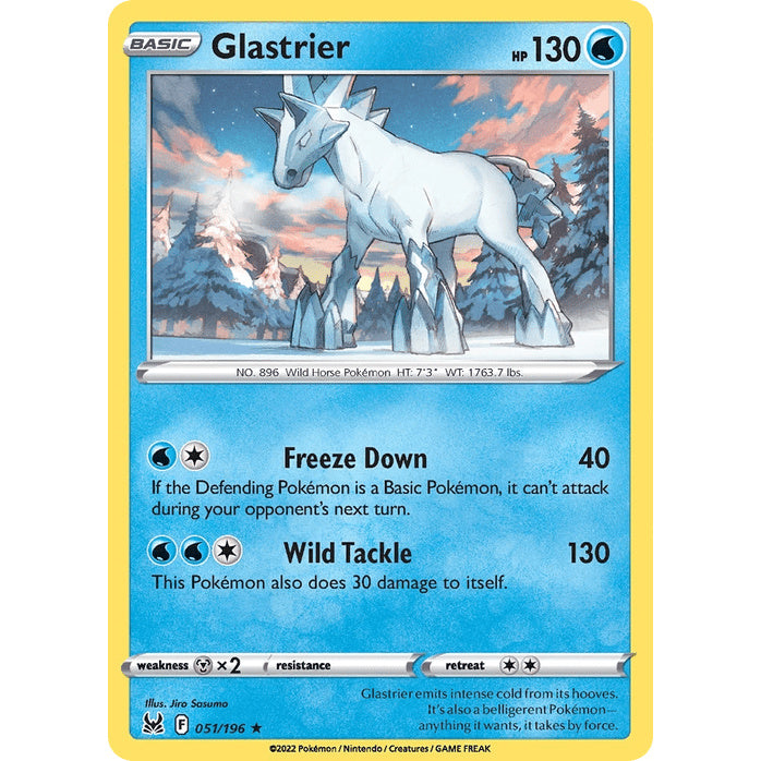 Glastrier - Lost Origin (Rare Holo) [LOR-51] English / Near Mint / Normal