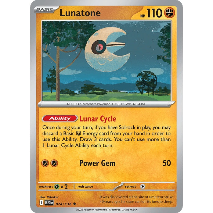 Lunatone - Mega Evolution (Rare) [MEG-74] Japanese / Near Mint / Normal