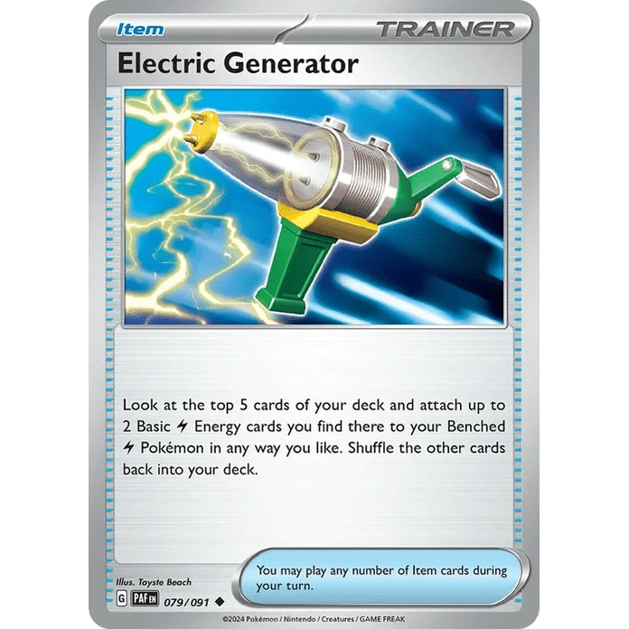 Electric Generator - Paldean Fates (Uncommon) [PAF-79] English / Near Mint / Normal