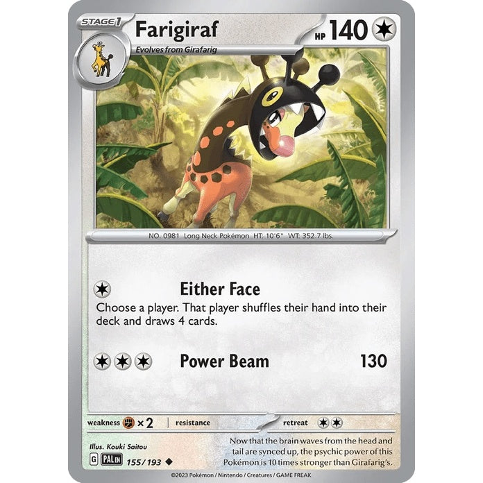 Farigiraf - Paldea Evolved (Uncommon) [PAL-155] English / Near Mint / Normal