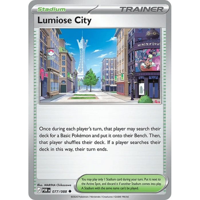 Lumiose City - Perfect Order (Uncommon) [POR-77] English / Near Mint / Normal