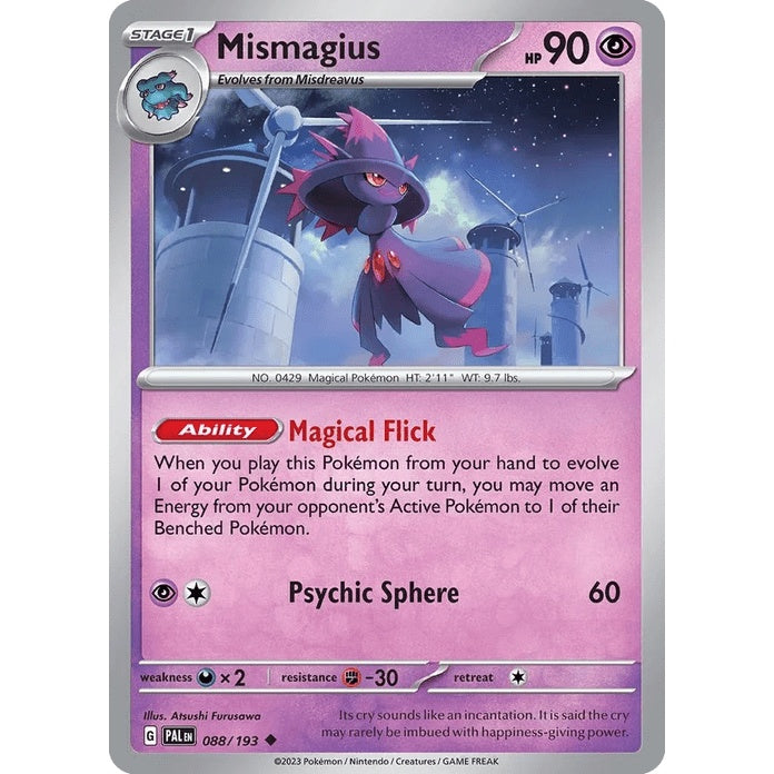 Mismagius - Paldea Evolved (Uncommon) [PAL-88] English / Near Mint / Normal