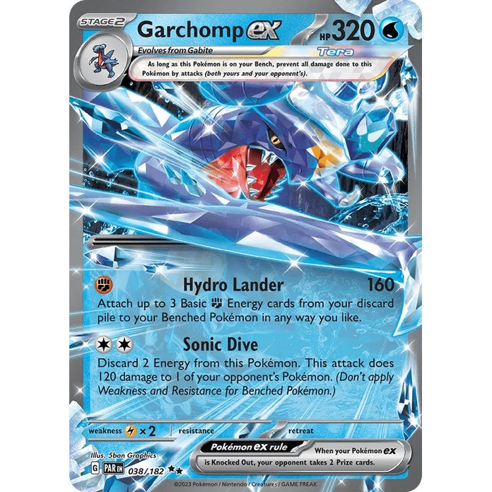 Garchomp ex - Paradox Rift (Double Rare) [PAR-38] English / Near Mint / Normal