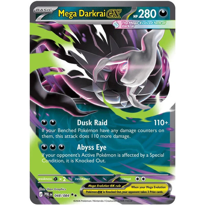 Mega Darkrai ex - Pitch Black (Double Rare) [PBL-48] English / Near Mint / Normal