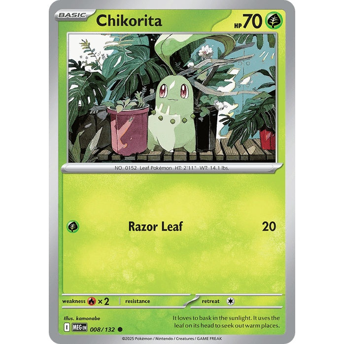 Chikorita - Mega Evolution (Common) [MEG-8] English / Near Mint / Normal