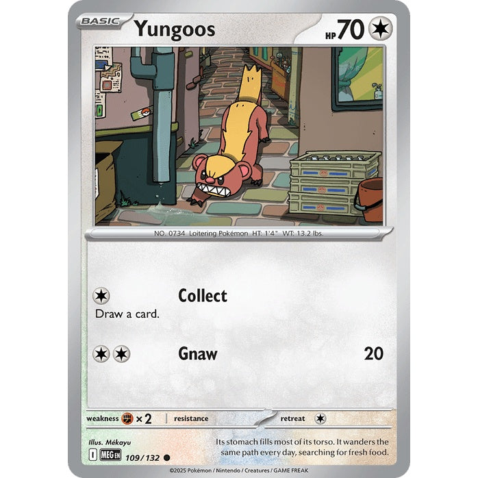 Yungoos - Mega Evolution (Common) [MEG-109] English / Near Mint / Normal