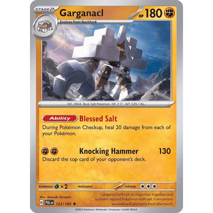 Garganacl - Paldea Evolved (Rare) [PAL-123] English / Near Mint / Normal
