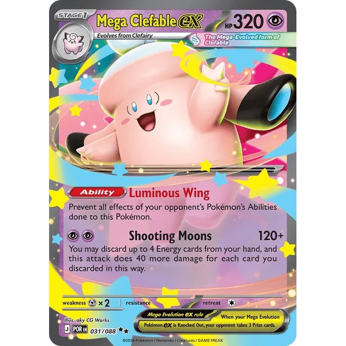 Mega Clefable ex - Perfect Order (Double Rare) [POR-31] English / Near Mint / Normal