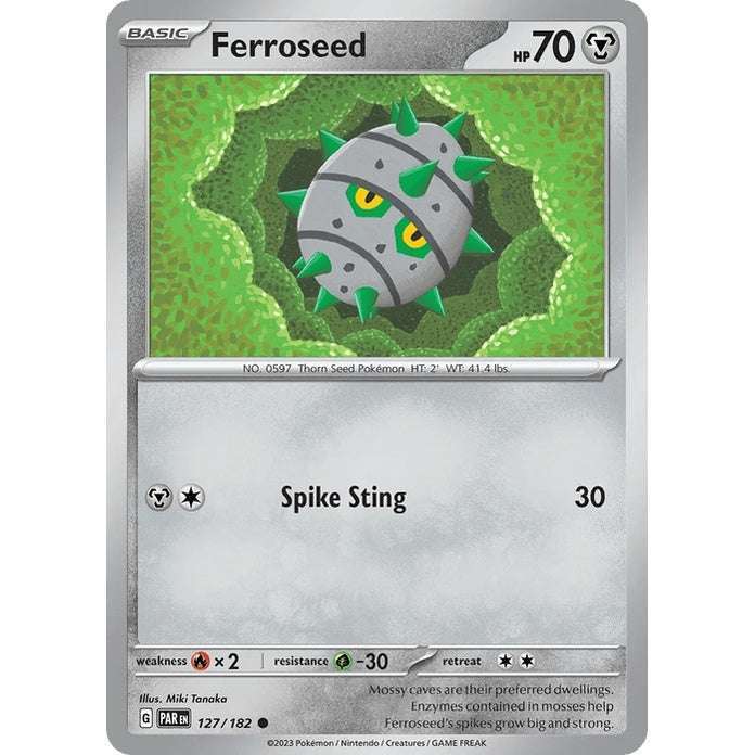 Ferroseed - Paradox Rift (Common) [PAR-127] English / Near Mint / Normal
