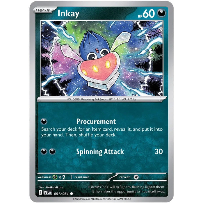 Inkay - Pitch Black (Common) [PBL-51] English / Near Mint / Normal