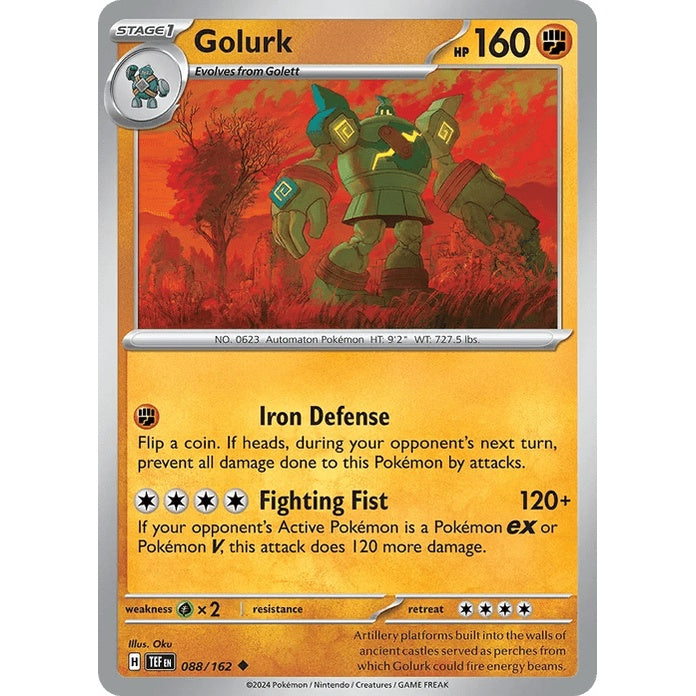 Golurk - Temporal Forces (Uncommon) [TEF-88] English / Near Mint / Normal