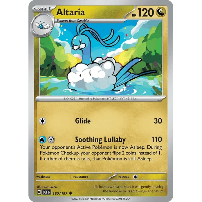 Altaria - Obsidian Flames (Uncommon) [OBF-160] English / Near Mint / Normal