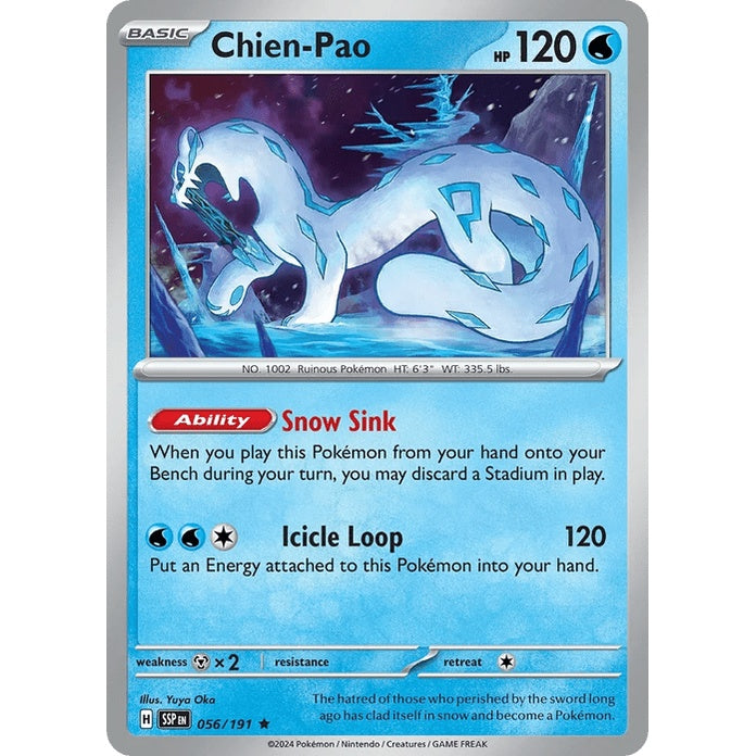 Chien-Pao - Surging Sparks (Rare) [SSP-56] English / Near Mint / Normal