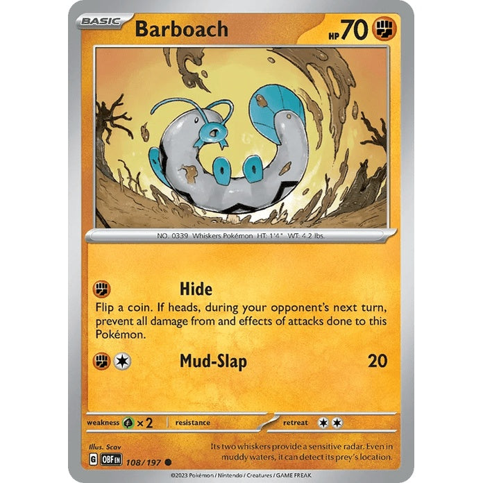 Barboach - Obsidian Flames (Common) [OBF-108] English / Near Mint / Normal