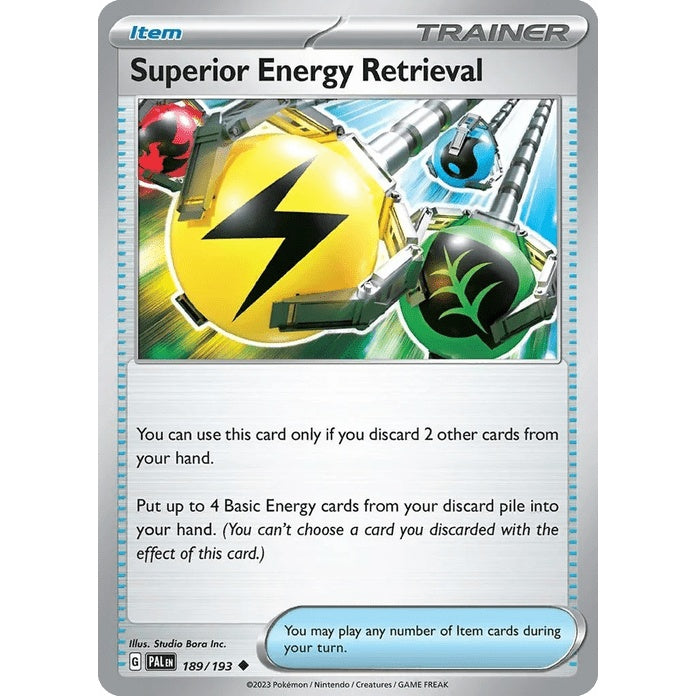 Superior Energy Retrieval - Paldea Evolved (Uncommon) [PAL-189] English / Near Mint / Normal