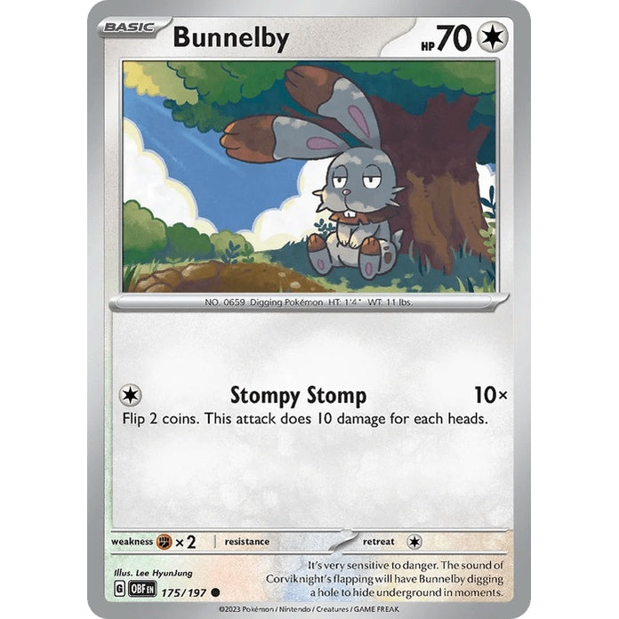 Bunnelby - Obsidian Flames (Common) [OBF-175] English / Near Mint / Normal