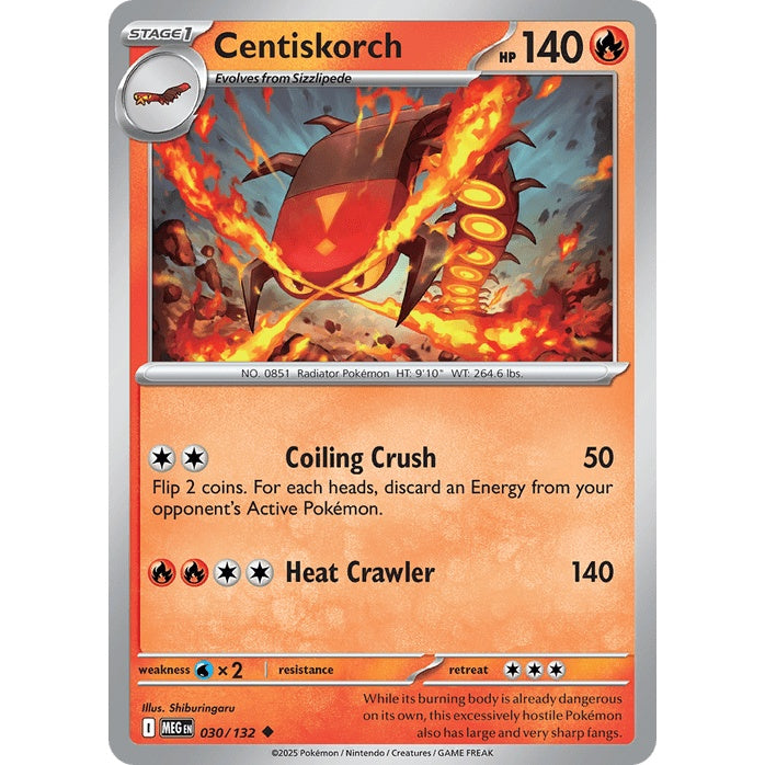 Centiskorch - Mega Evolution (Uncommon) [MEG-30] English / Near Mint / Normal
