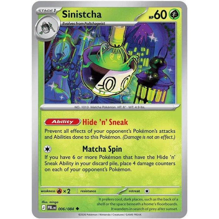 Sinistcha - Pitch Black (Uncommon) [PBL-6] English / Near Mint / Normal
