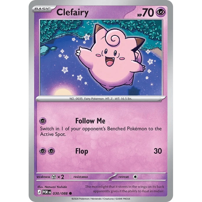 Clefairy - Perfect Order (Common) [POR-30] English / Near Mint / Normal
