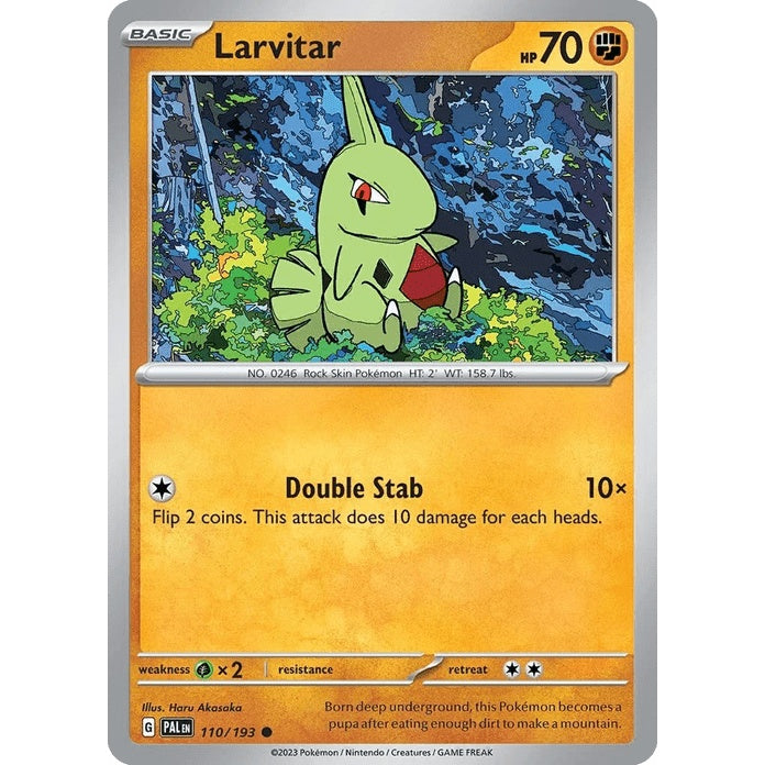 Larvitar - Paldea Evolved (Common) [PAL-110] English / Near Mint / Normal