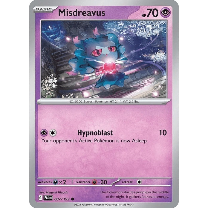 Misdreavus - Paldea Evolved (Common) [PAL-87] English / Near Mint / Normal