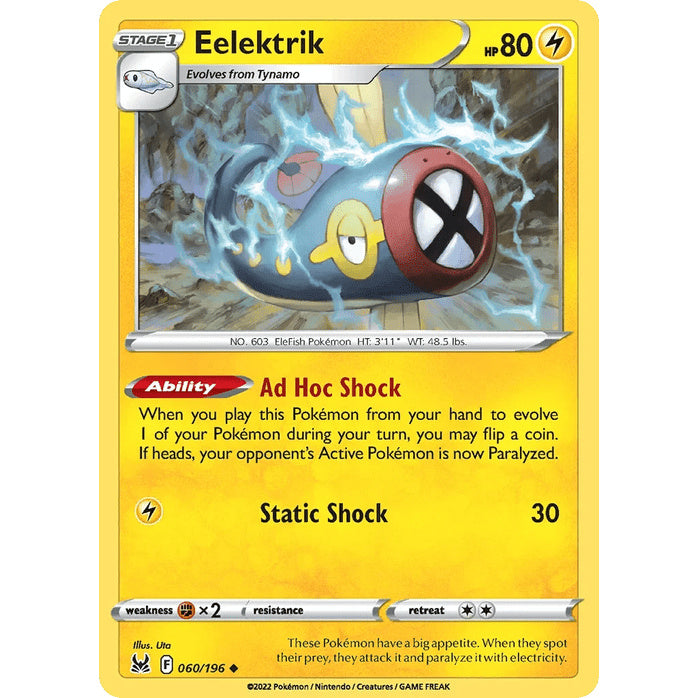 Eelektrik - Lost Origin (Uncommon) [LOR-60] English / Near Mint / Normal
