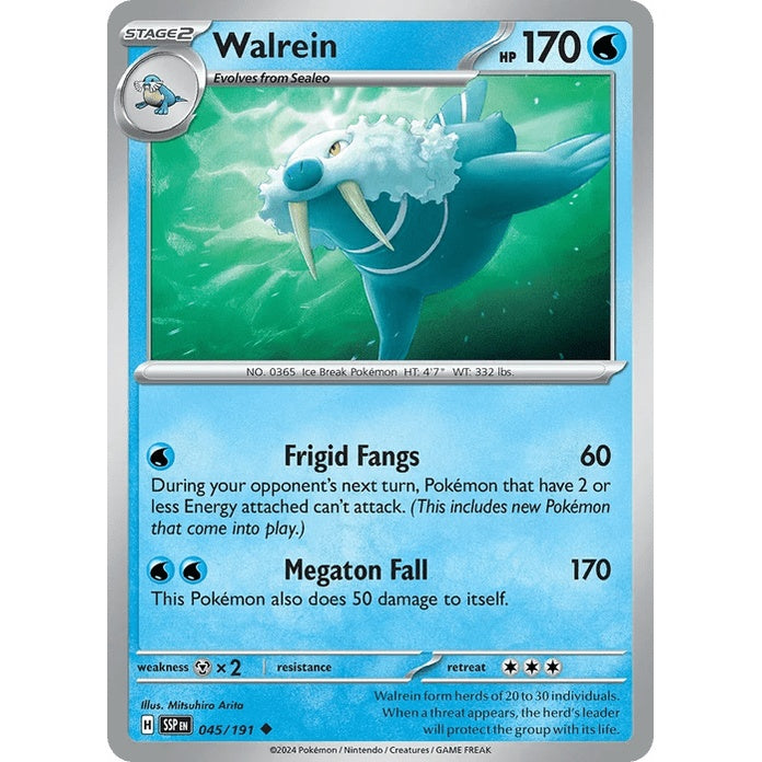 Walrein - Surging Sparks (Uncommon) [SSP-45] English / Near Mint / Normal