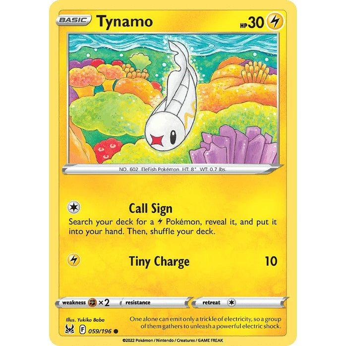 Tynamo - Lost Origin (Common) [LOR-59] English / Near Mint / Normal