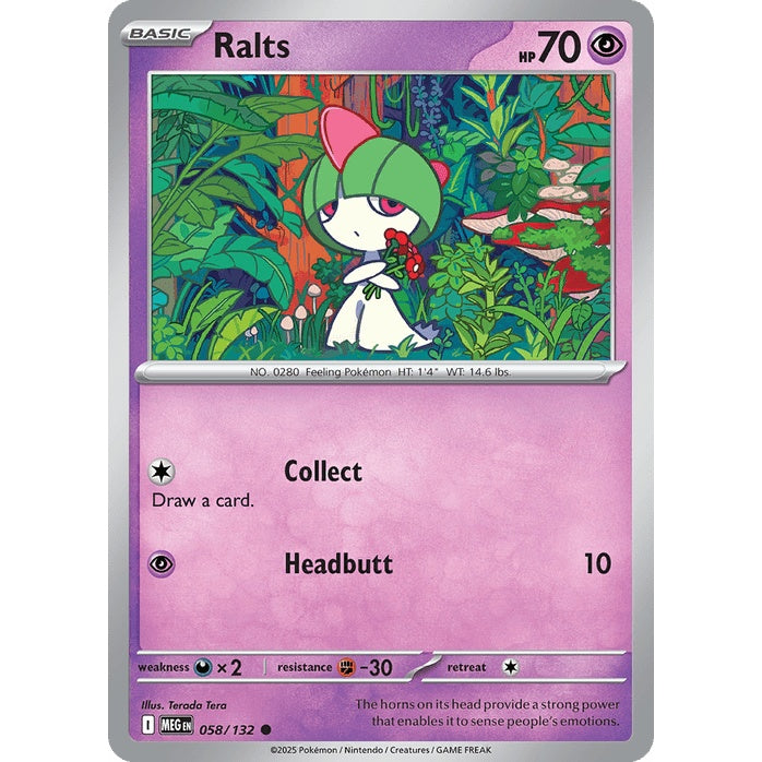 Ralts - Mega Evolution (Common) [MEG-58] English / Near Mint / Normal