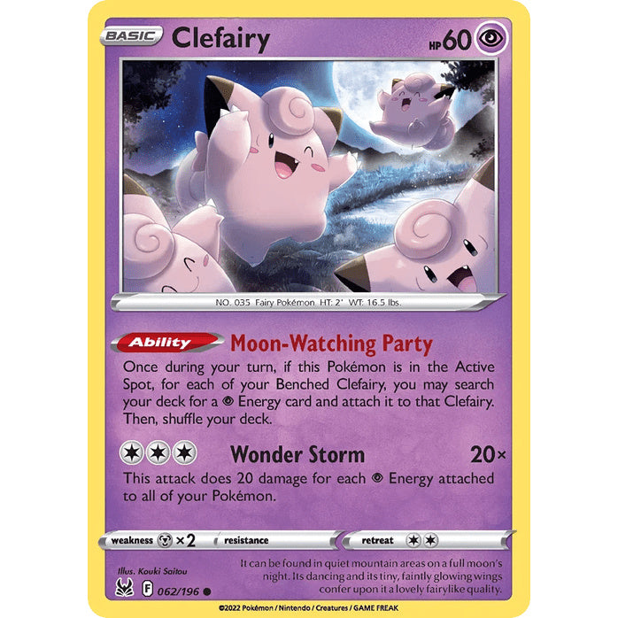 Clefairy - Lost Origin (Common) [LOR-62] English / Near Mint / Normal