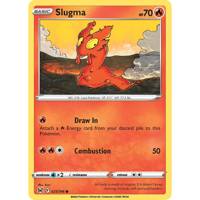 Slugma - Lost Origin (Common) [LOR-21] English / Near Mint / Normal