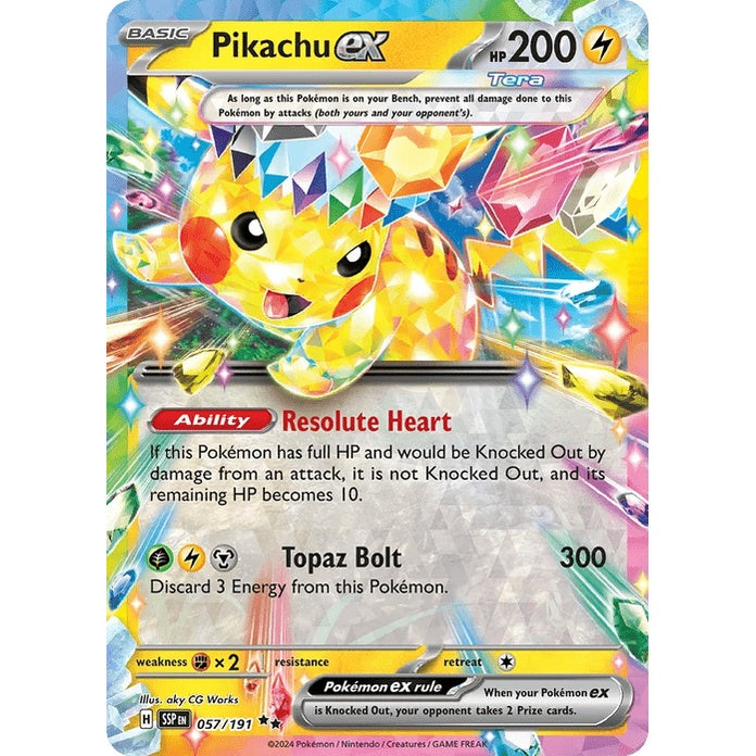 Pikachu ex - Surging Sparks (Double Rare) [SSP-57] English / Near Mint / Normal