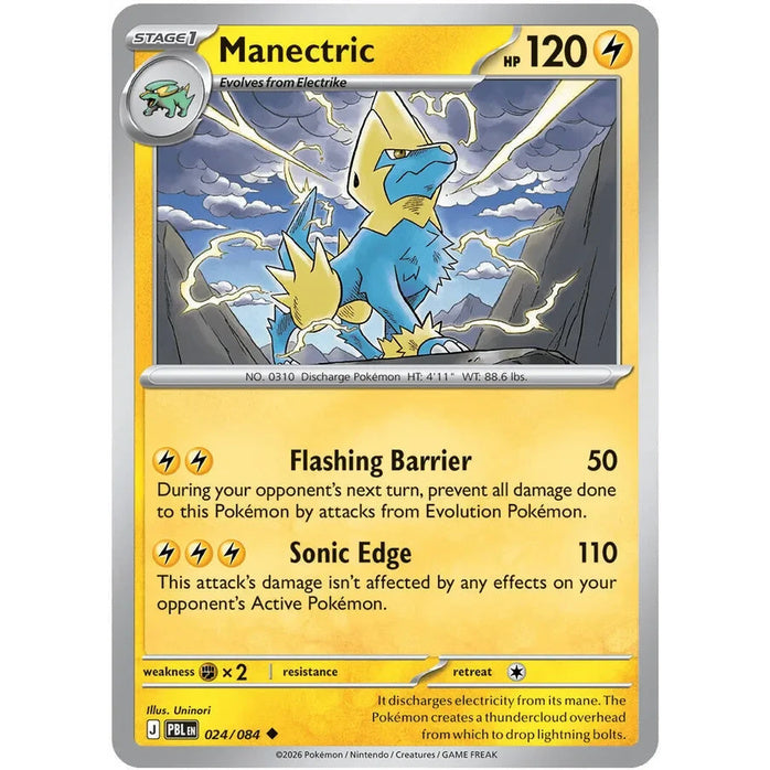 Manectric - Pitch Black (Uncommon) [PBL-24] English / Near Mint / Normal