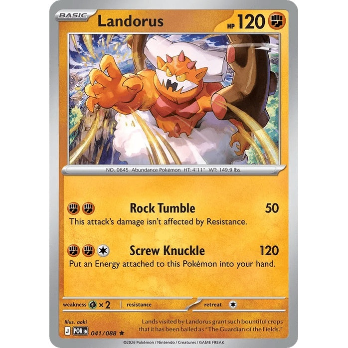 Landorus - Perfect Order (Rare) [POR-41] English / Near Mint / Normal