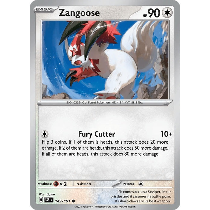 Zangoose - Surging Sparks (Common) [SSP-149] English / Near Mint / Normal
