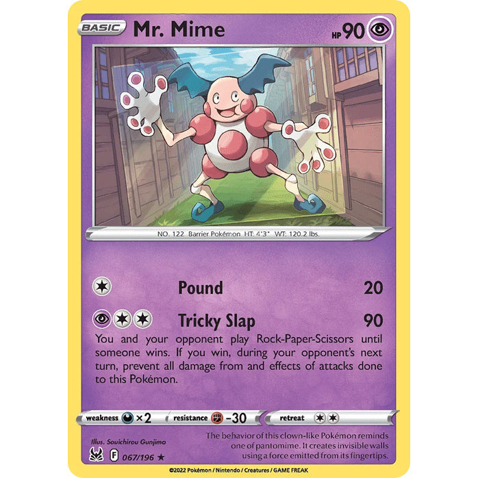 Mr. Mime - Lost Origin (Rare) [LOR-67] English / Near Mint / Normal