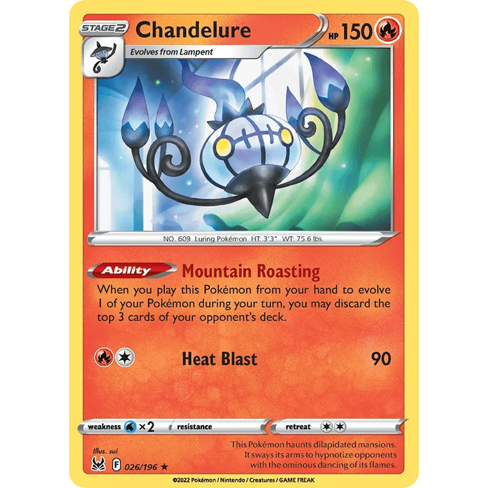 Chandelure - Lost Origin (Rare Holo) [LOR-26] English / Near Mint / Normal