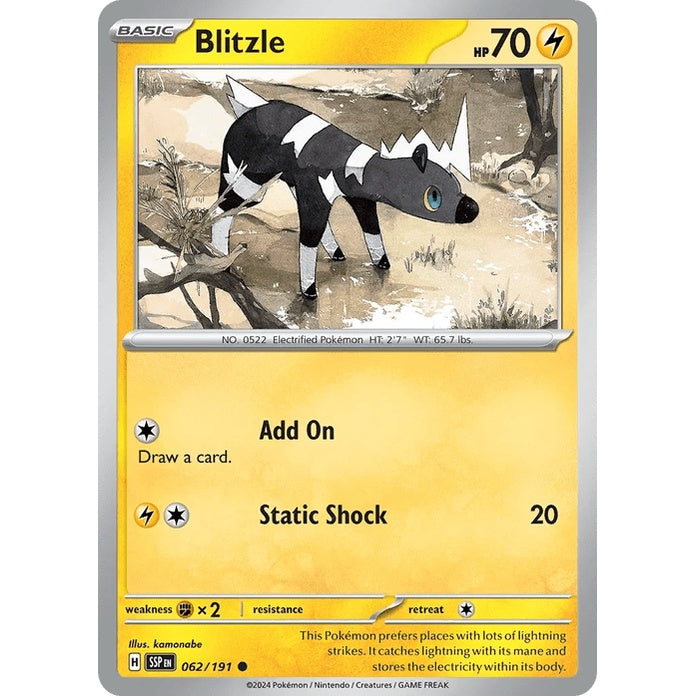 Blitzle - Surging Sparks (Common) [SSP-62] English / Near Mint / Normal
