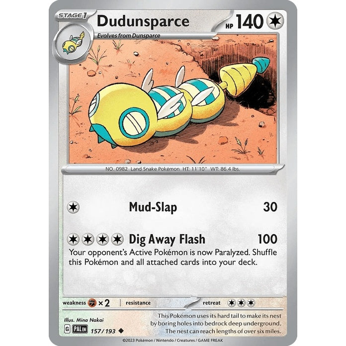 Dudunsparce - Paldea Evolved (Uncommon) [PAL-157] English / Near Mint / Normal