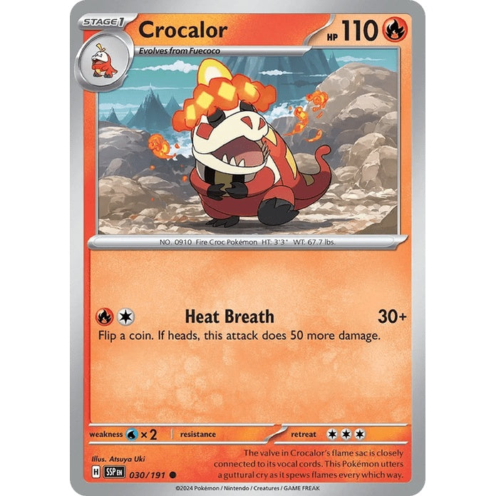 Crocalor - Surging Sparks (Common) [SSP-30] English / Near Mint / Normal