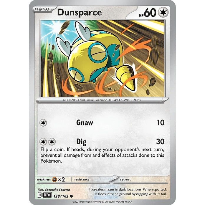 Dunsparce - Temporal Forces (Common) [TEF-128] English / Near Mint / Normal
